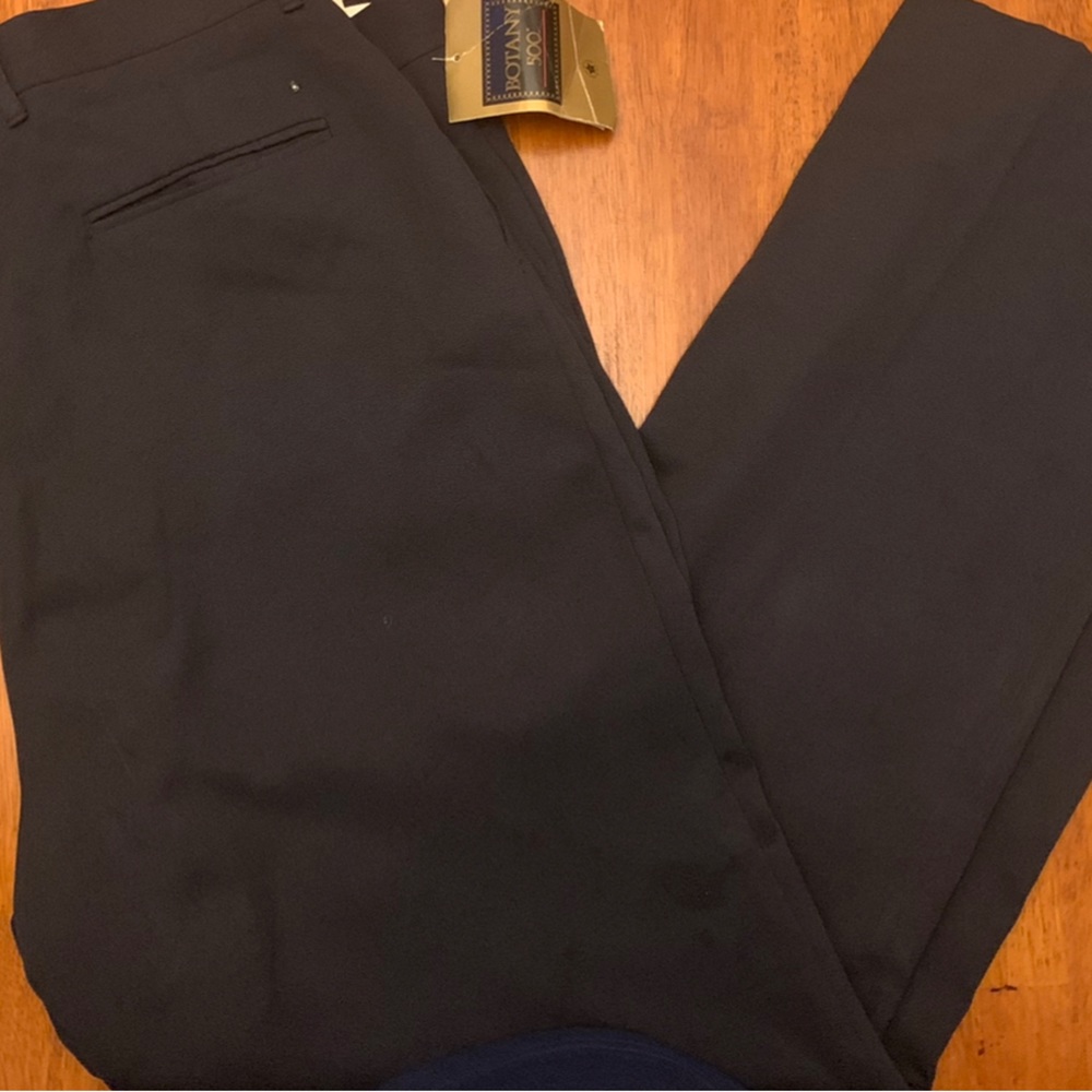 Black Pleated dress pants from Botany